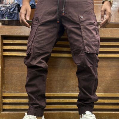 Men's Cargo Joggers Pant (Coffe)