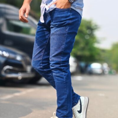 Men's Denim Cargo Pant (Blue)