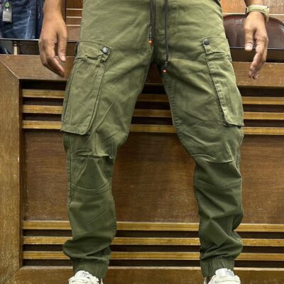 Men's Cargo Joggers Pant (Olive)