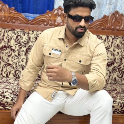 Premium Kaizar Foring Shirt (Khaki)