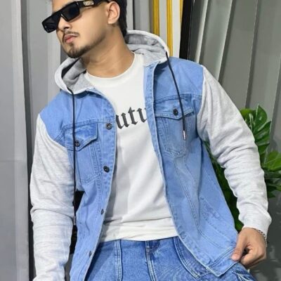 Men's Denim Hoodie ( Light)
