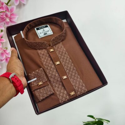 Premium Panjabi Ambudary(Cream)